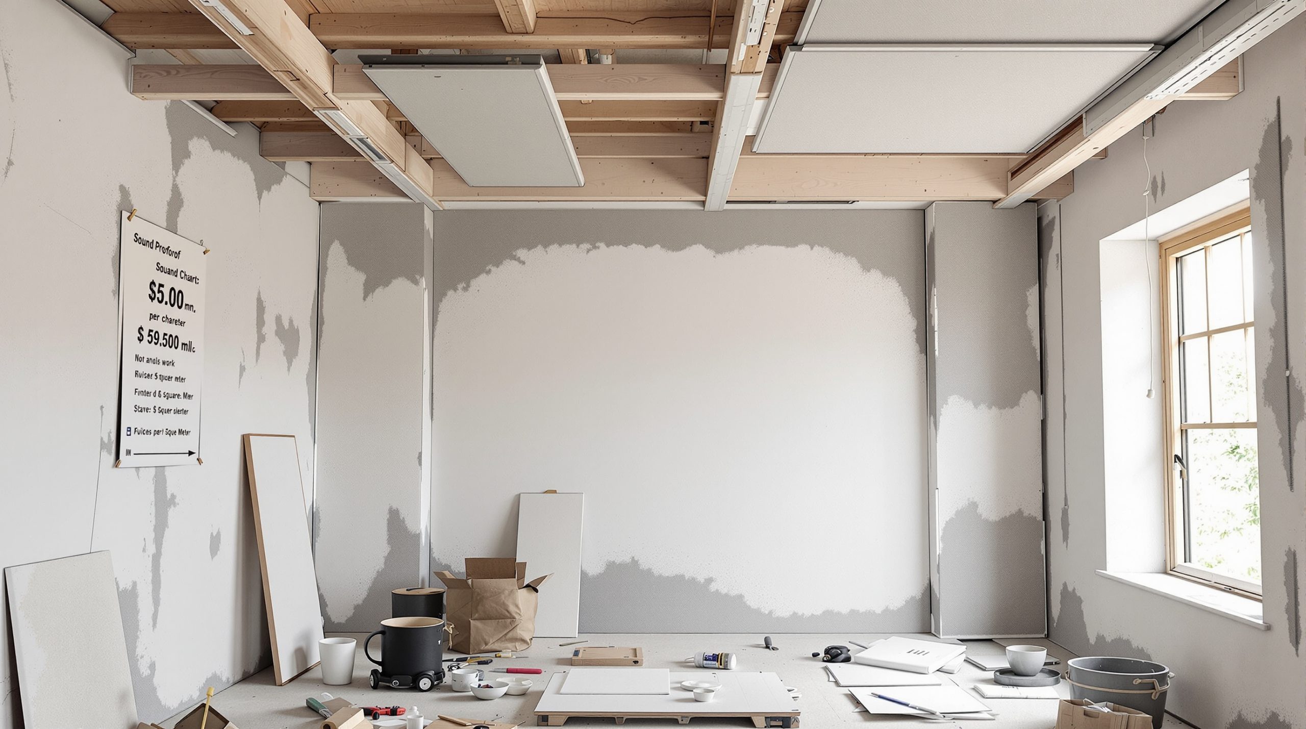 Isolation phonique plafond prix m² : comparez les solutions et tarifs